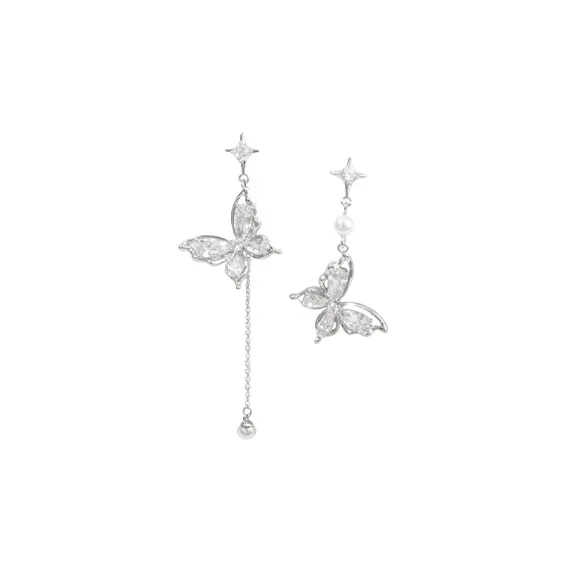 MUYAN Сплав Четырехогнутая Звезда Бабочка Серьги-кольца Женские