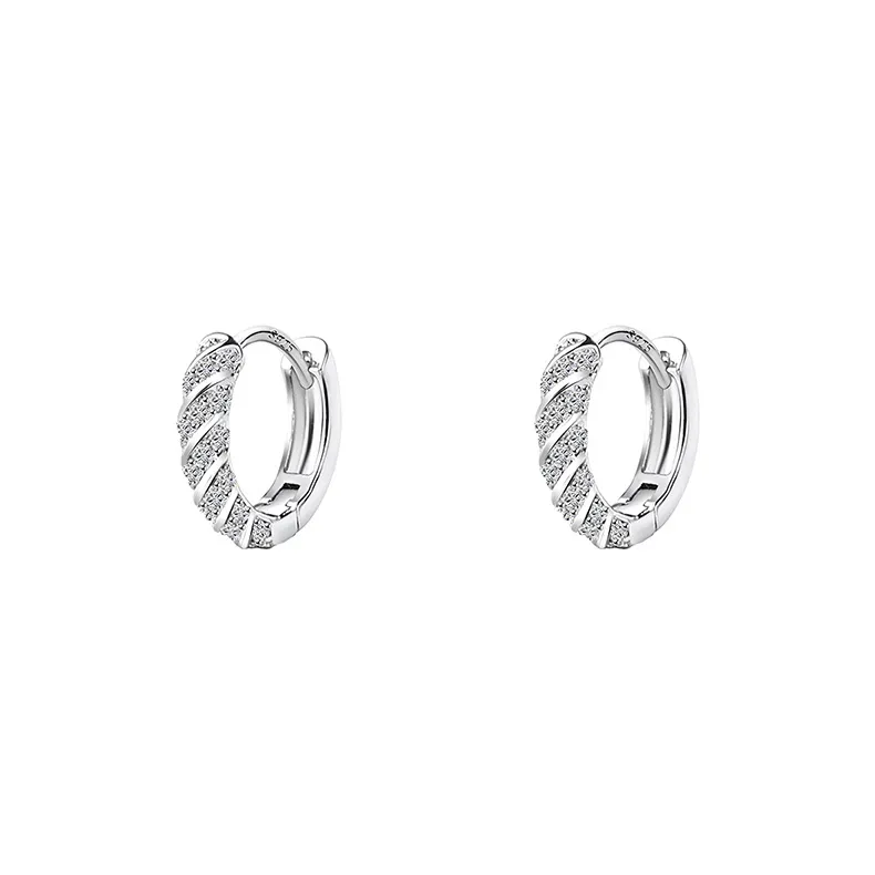 EAR PARTNER Серьги-гвоздики из серебра 925 пробы женские