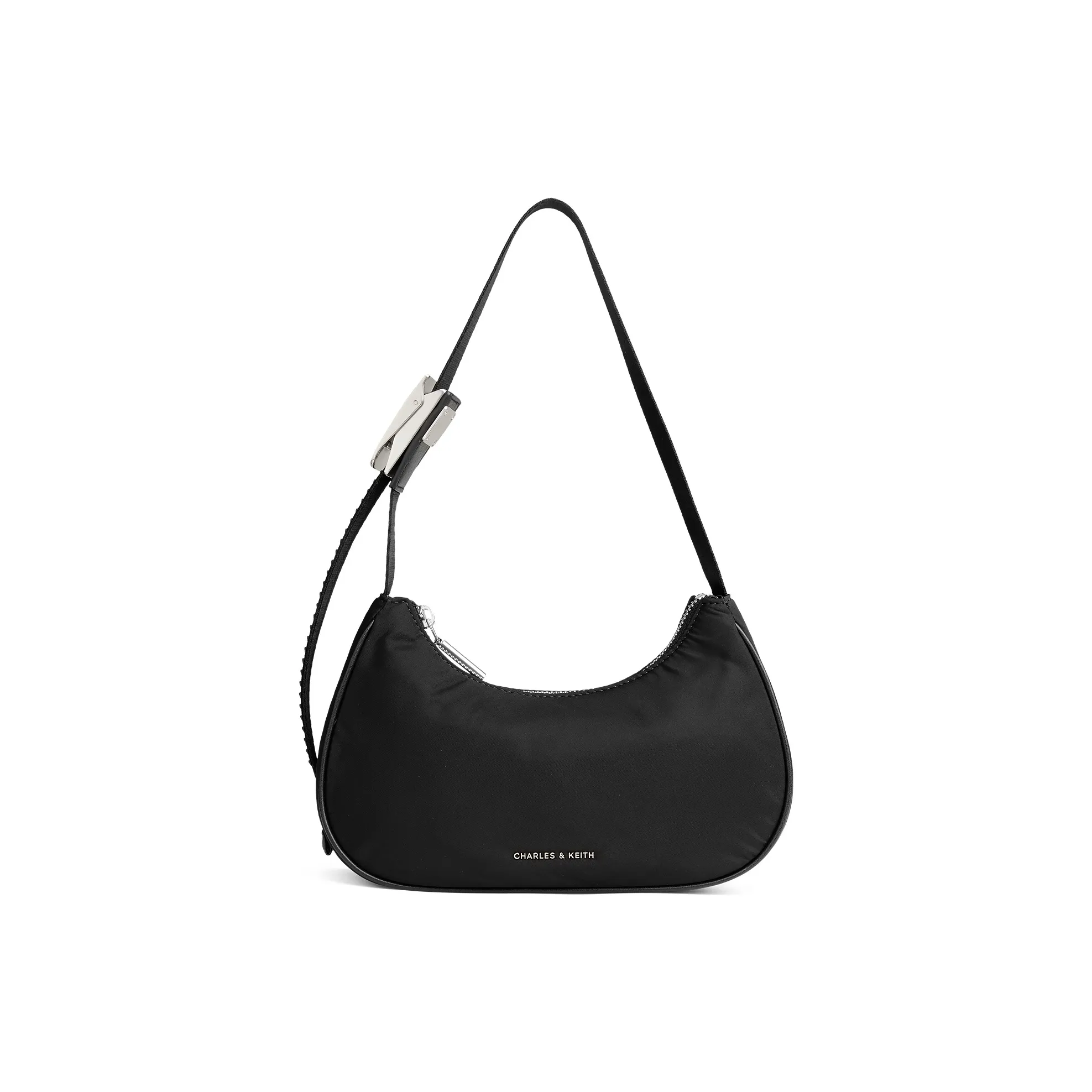 CHARLES KEITH ПУ (полиуретан) Сумка через плечо Маленькая Женская Черная