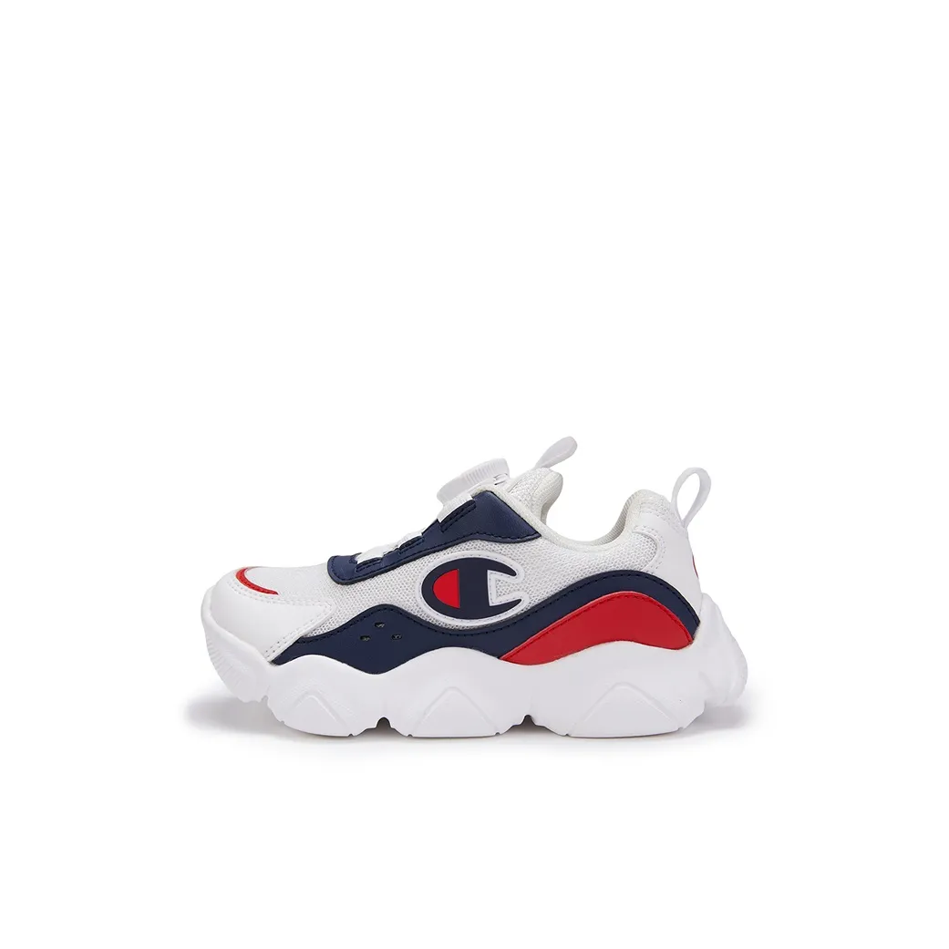Предшкольные Champion Kids Устойчивые к истиранию Низкие Кроссовки для Беговых Занятий Детские Белые Синие Красные