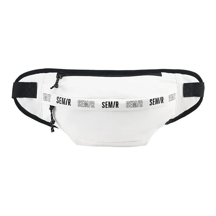SEM R Ткань На открытом воздухе Минималистский стиль Универсальный Холст Слинг Сумка Мужская Черный Белый Серый