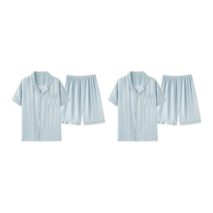Sleep Pajama Set Unisex Combo Set Blue