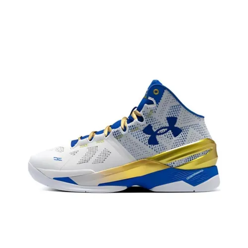 Under Armour Curry 2 Баскетбольные кроссовки MID Топ Белый Мужские