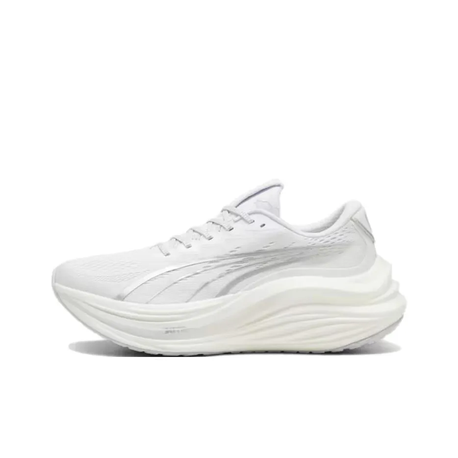 PUMA Slip-resistant Abrasion-resistant Low-top Беговые кроссовки Мужские Белые