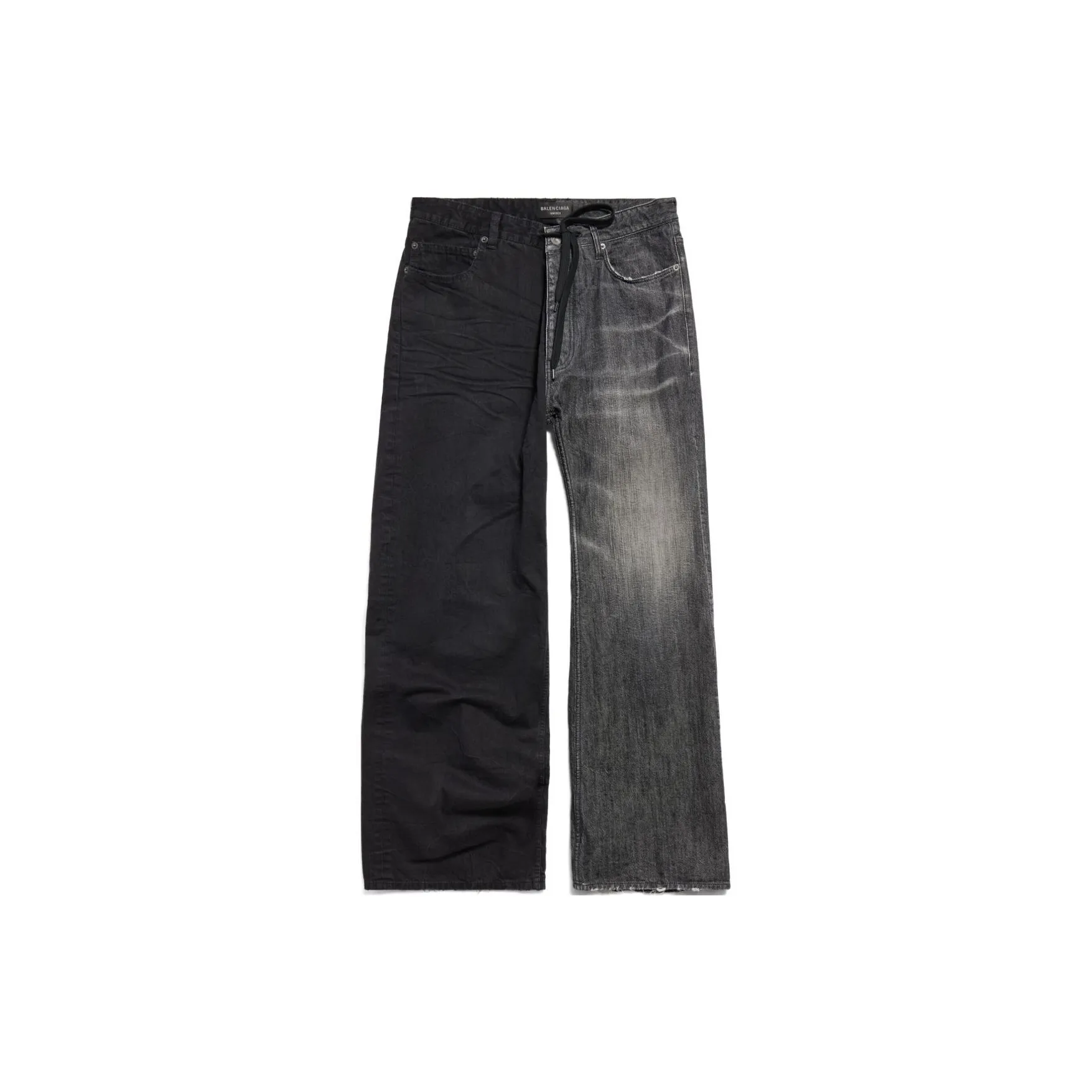 Balenciaga Fifty Fifty Destroyed Jeans