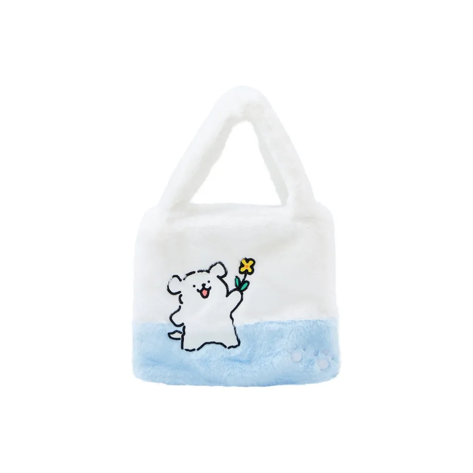 The Green Party Polyester Shoulder Bag Women's Blue White/Bright Pink