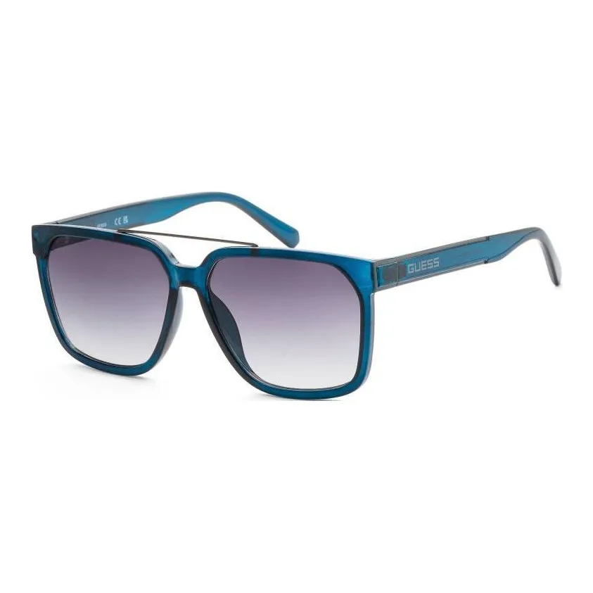 GUESS Plastic Aviator Sunglasses Men's Blue