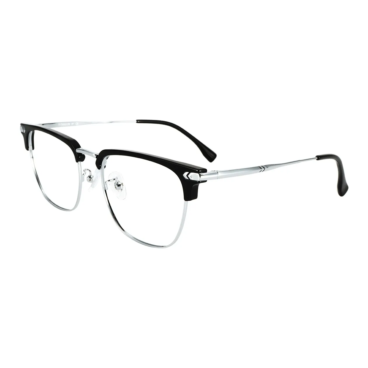 MUZU Пластина And Металл Оправа «брови» Оправы для очков Унисекс