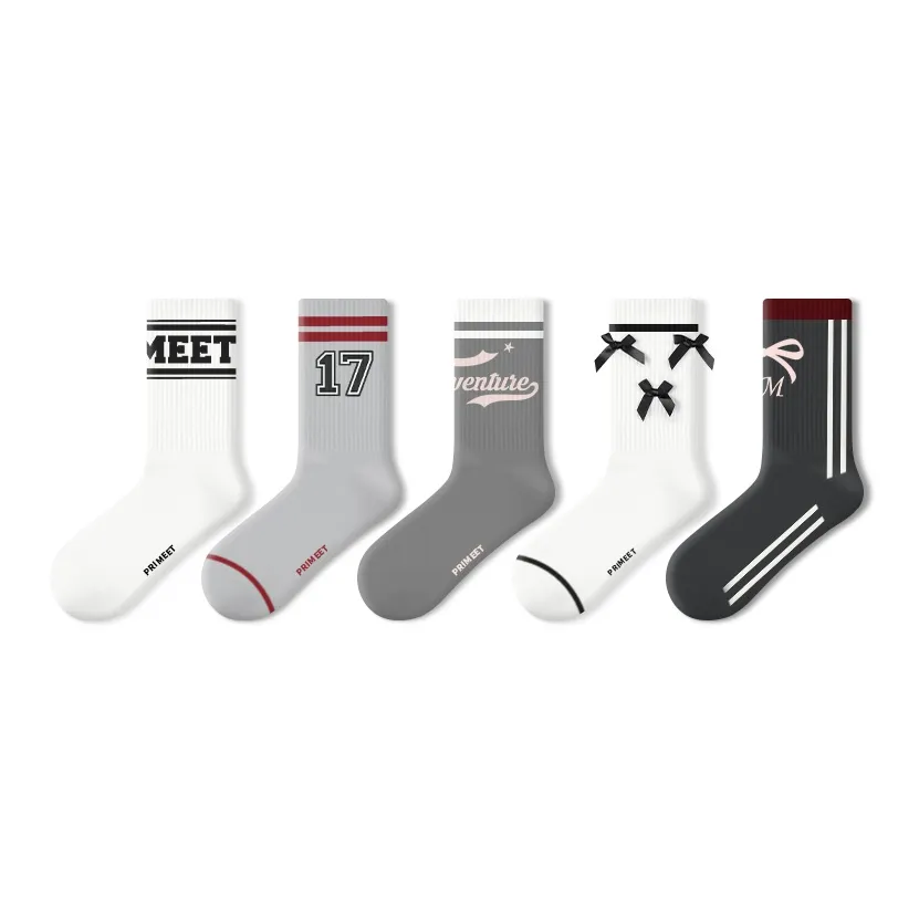 Primeet Mid Calf Socks Women's 5 Pack