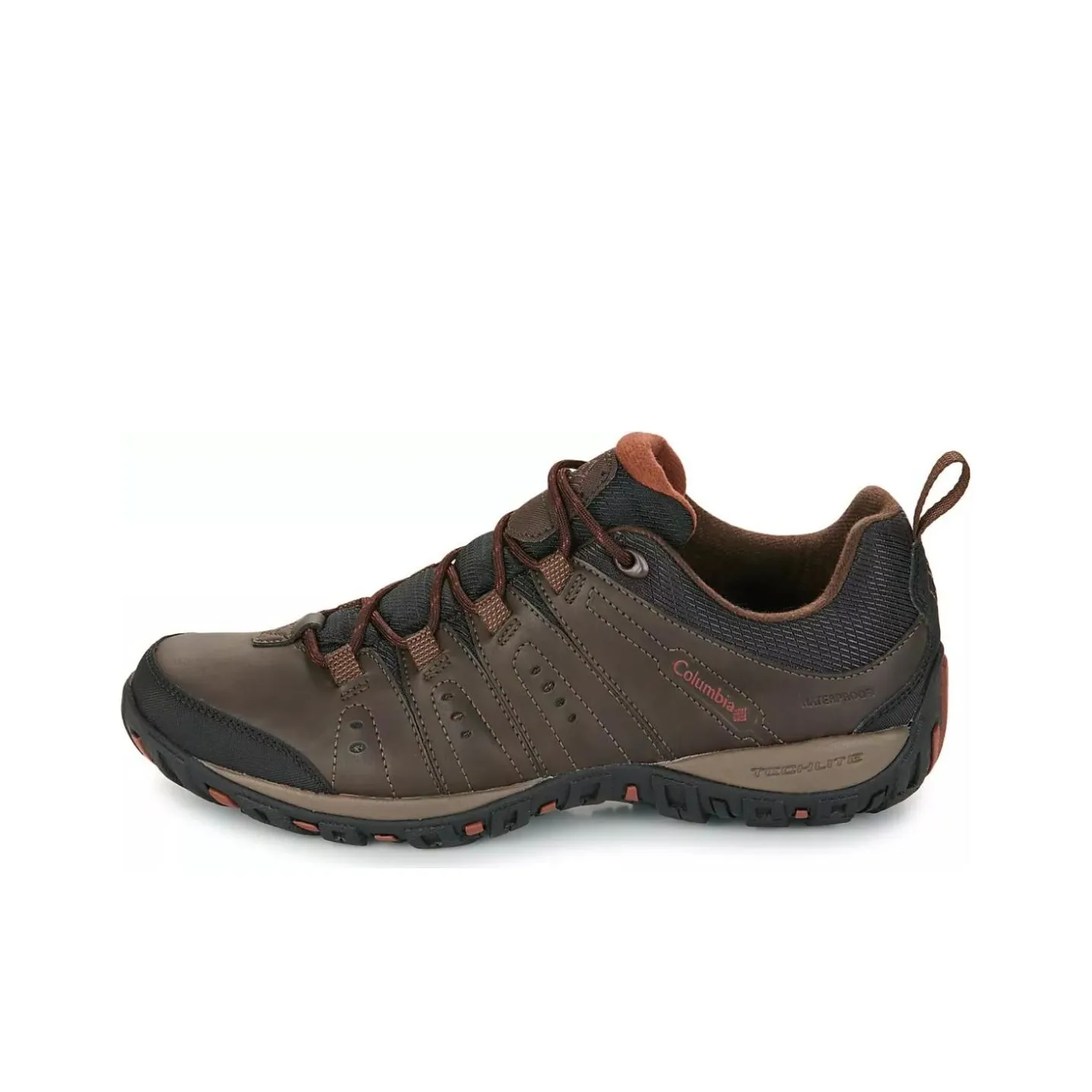 Columbia Woodburn Slip Resistant Water Resistant Low Top Outdoor Shoes Men's Brown