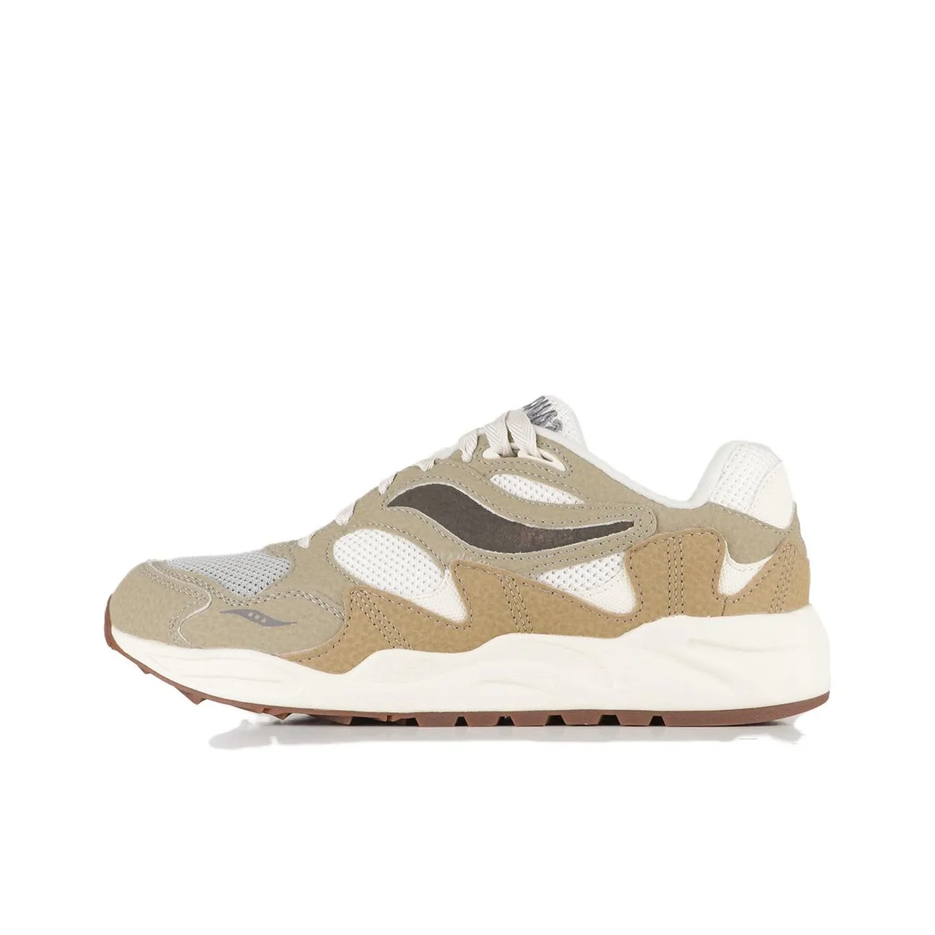 Saucony Grid Shadow 2 Амортизация Износостойкий Низкий Топ Повседневная Обувь Унисекс Хаки