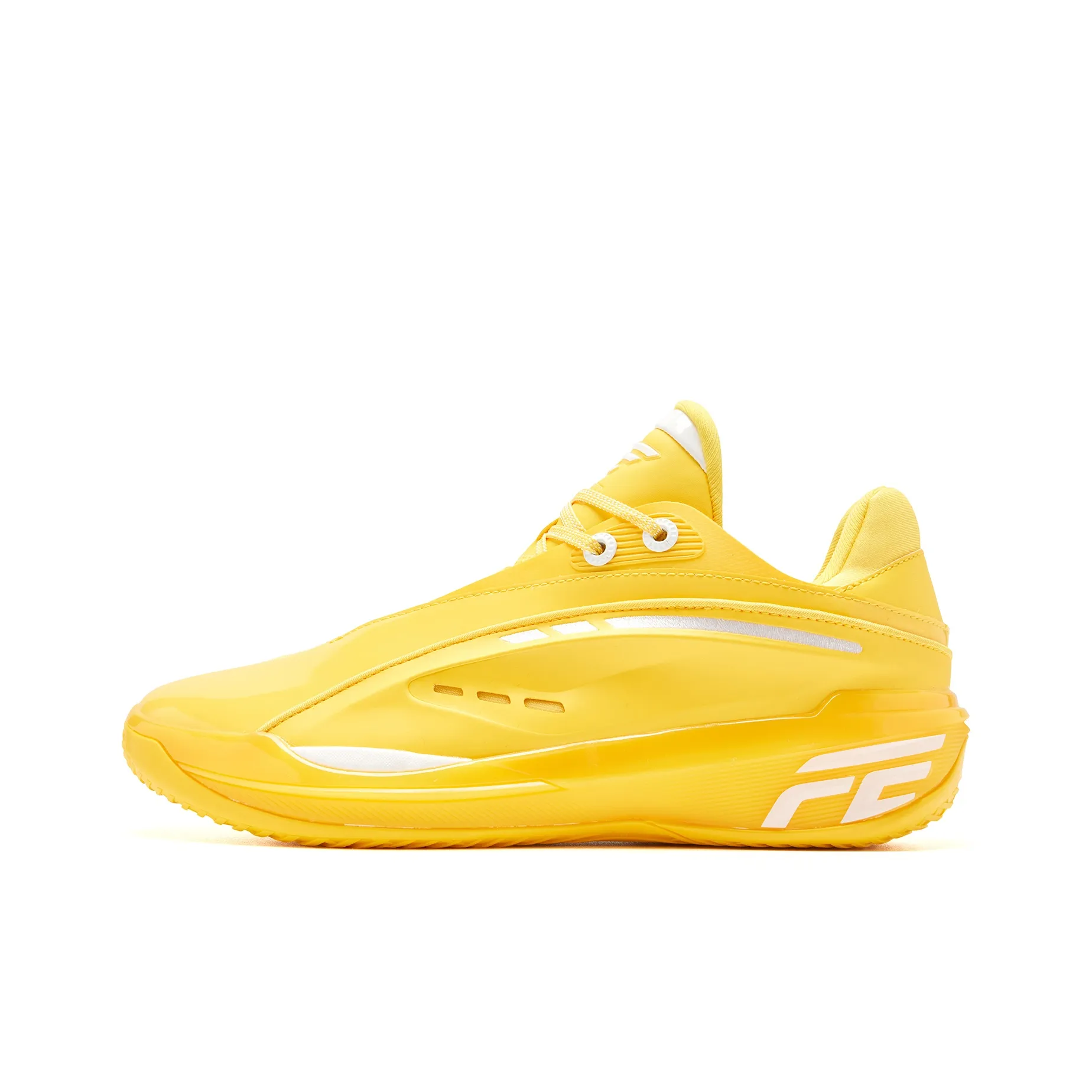 QIAODAN FE2.5 Basketball Shoes Men's Low Top Bright Yellow/Jordan White