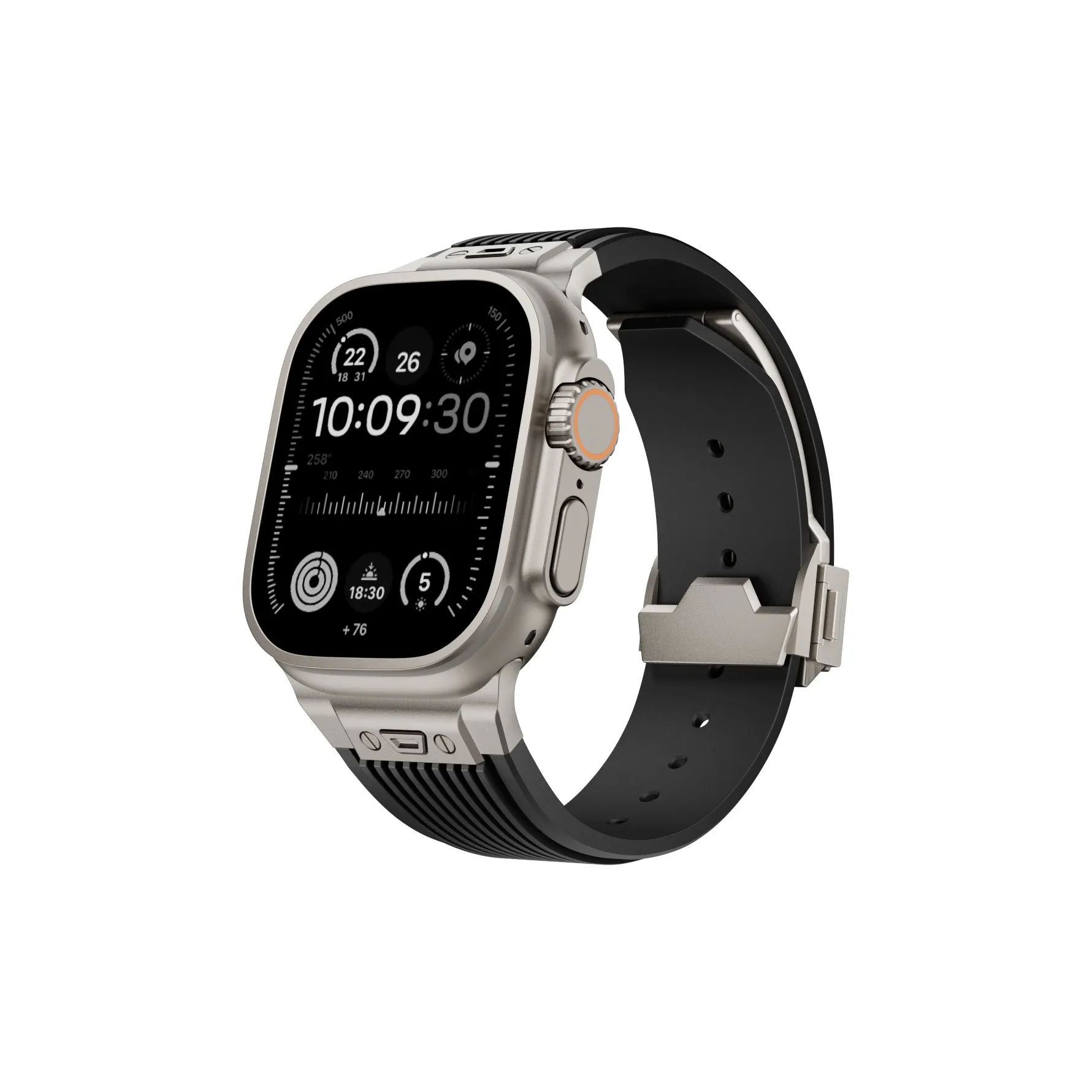 FZRT Strap Apple Compatibility Silicone Material Hengbao Style Large Explosion Sports Silicone Breathable