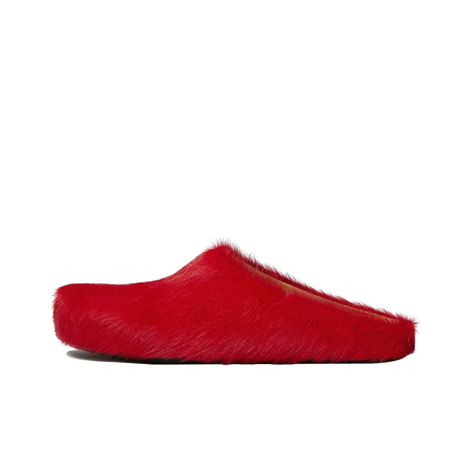 MARNI Round Toe Slip On Slippers