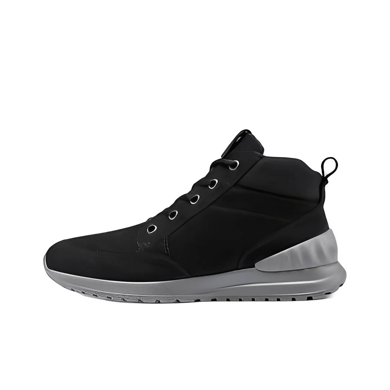 Ecco Elegant Light Collection High Top Chunky Sneakers Men's Black