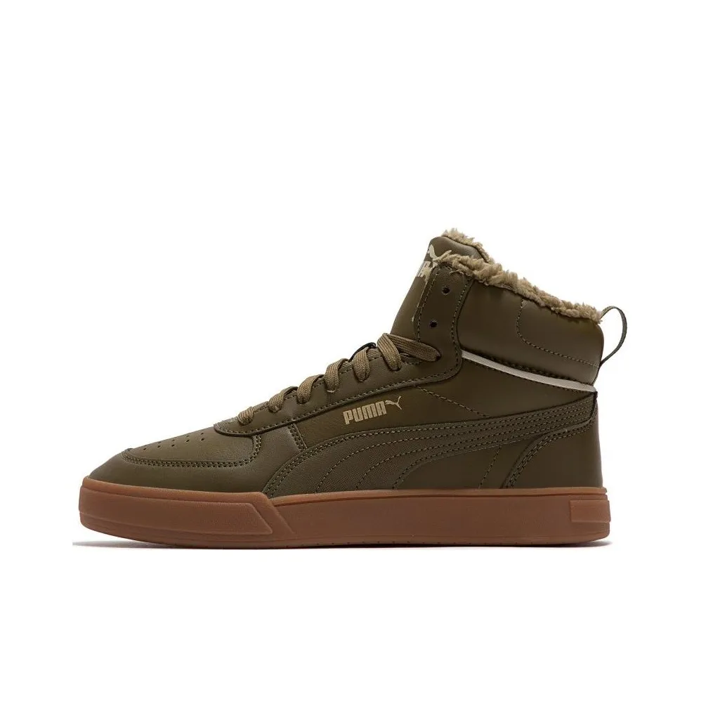 PUMA Caven Series Caven MID Wtr High Топ Кроссовки для скейтбординга Унисекс Оливково-зеленый