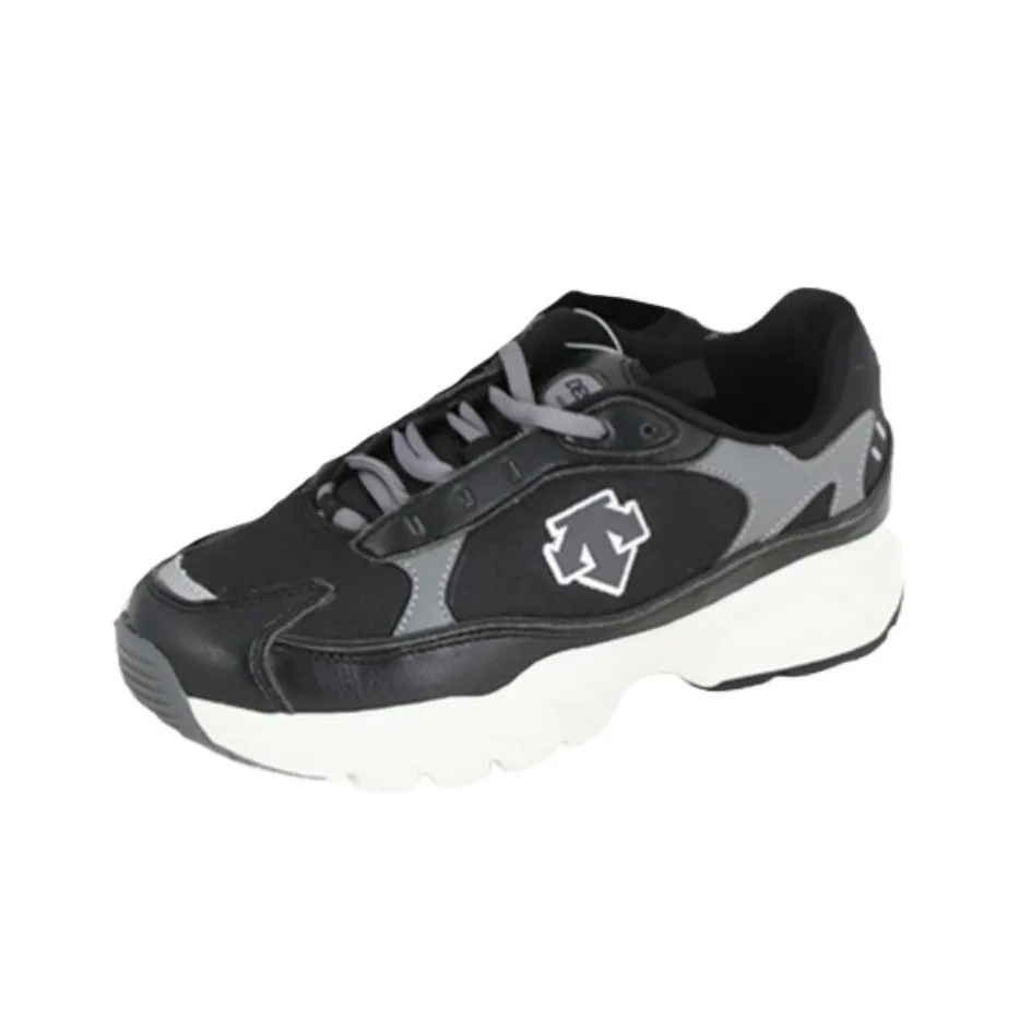 DESCENTE Monster Roy Cushioned Slip Resistant Abrasion Resistant Low Top Casual Shoes Unisex Black Gray
