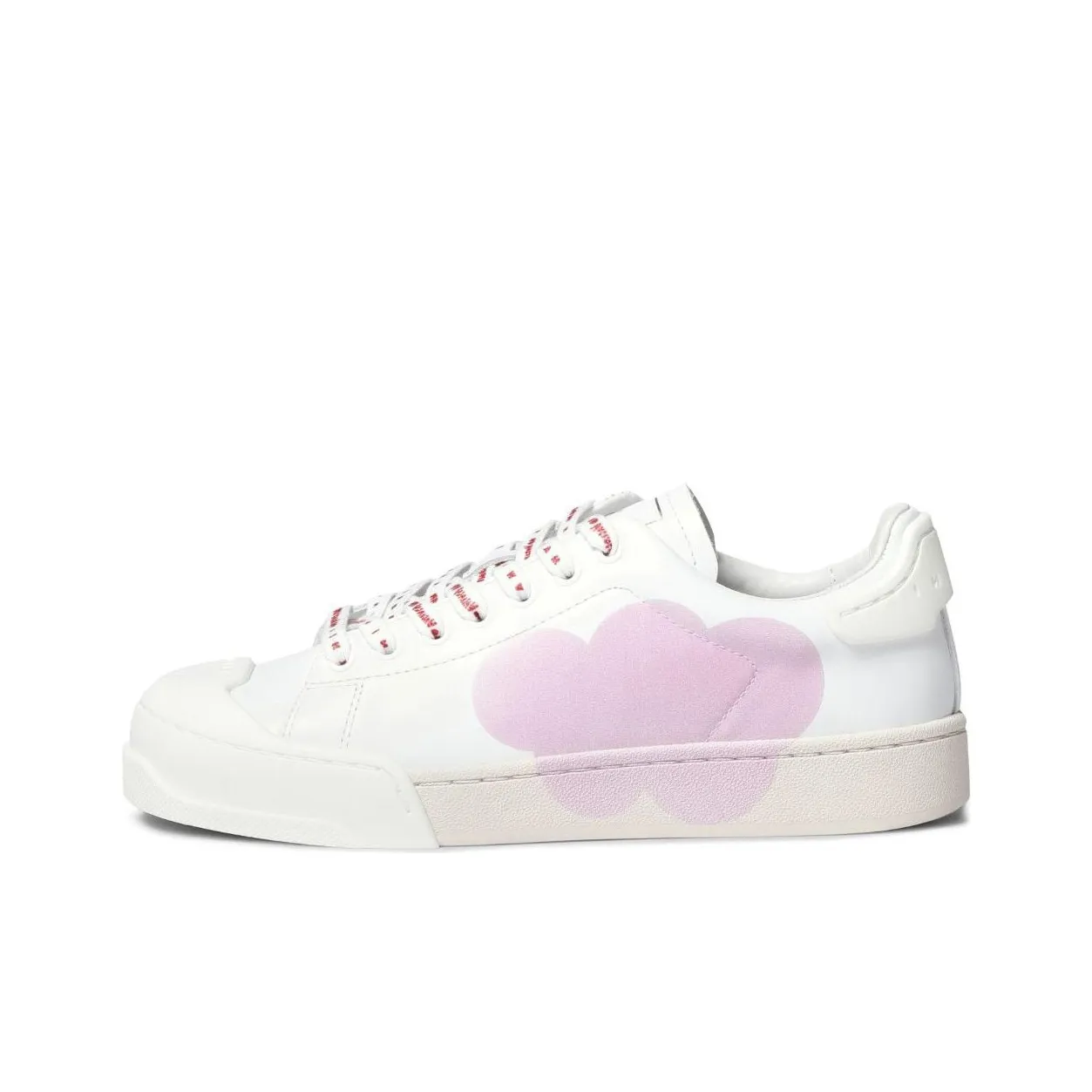 MARNI Low Top Stylish Skateboarding Shoes Women's White Purple