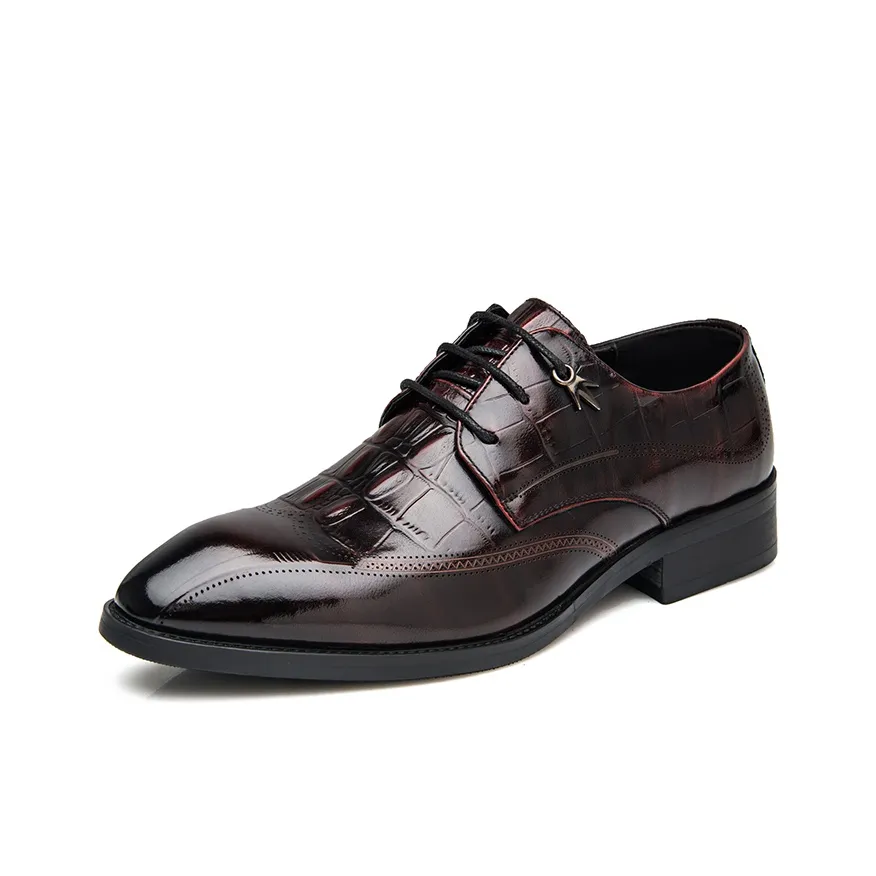 SHUPATE Dress Shoes Men's Low top Black/Red