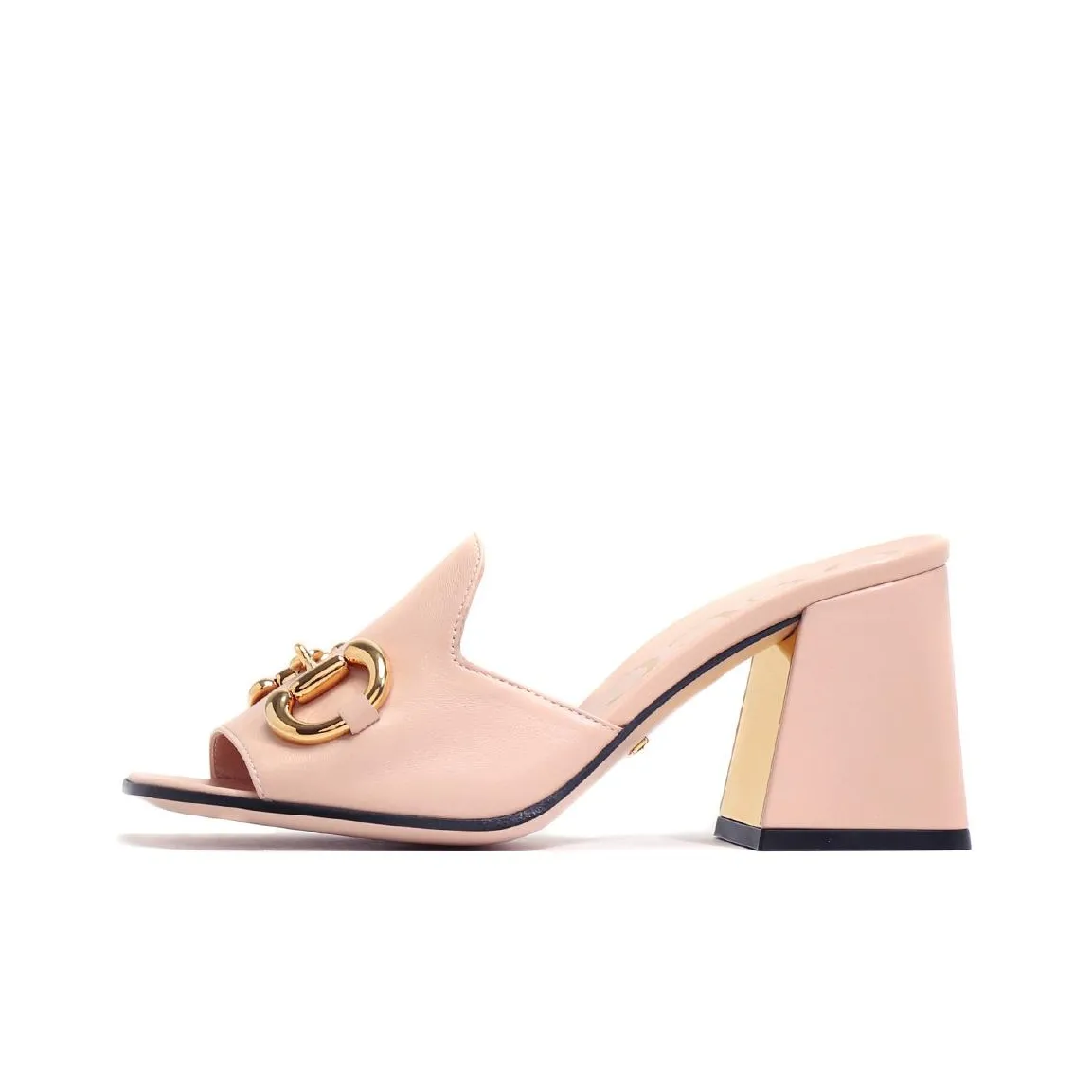 GUCCI Слипоны с пряжкой Horsebit женские розовые