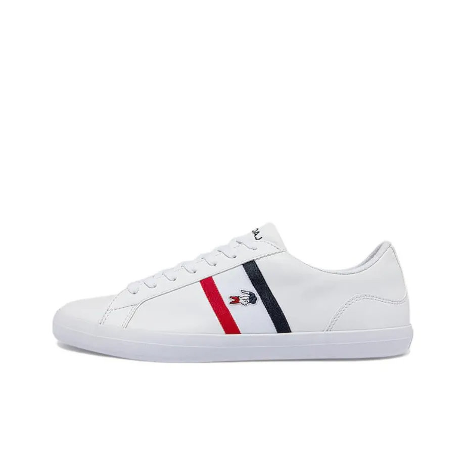 LACOSTE Stylish Skateboarding Shoes Men's White