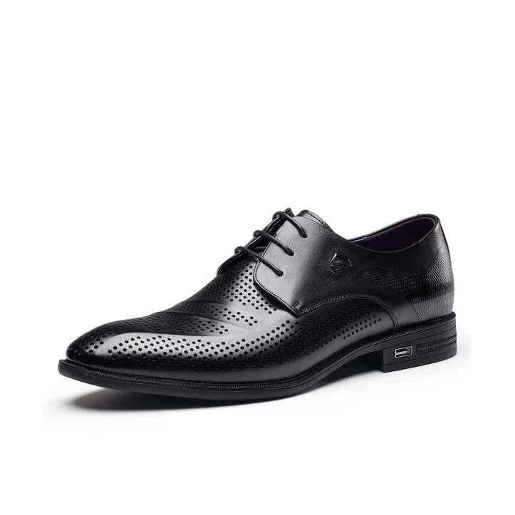 AOKANG Dress Shoes Men's Low Top Black