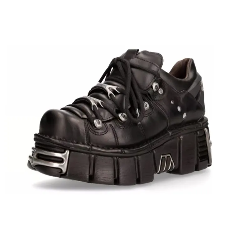 NEW ROCK Низкий Топ Casual Унисекс Черный