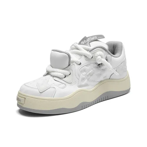 TCELLARS Кроссовки для скейтбординга Low Top Винтажные Белые Унисекс