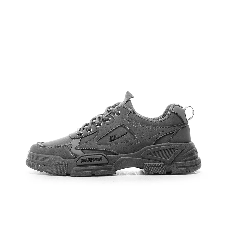 Warrior Anti-Slip Wear-Resistant Low-Top Outdoor Shoes Men's Gray