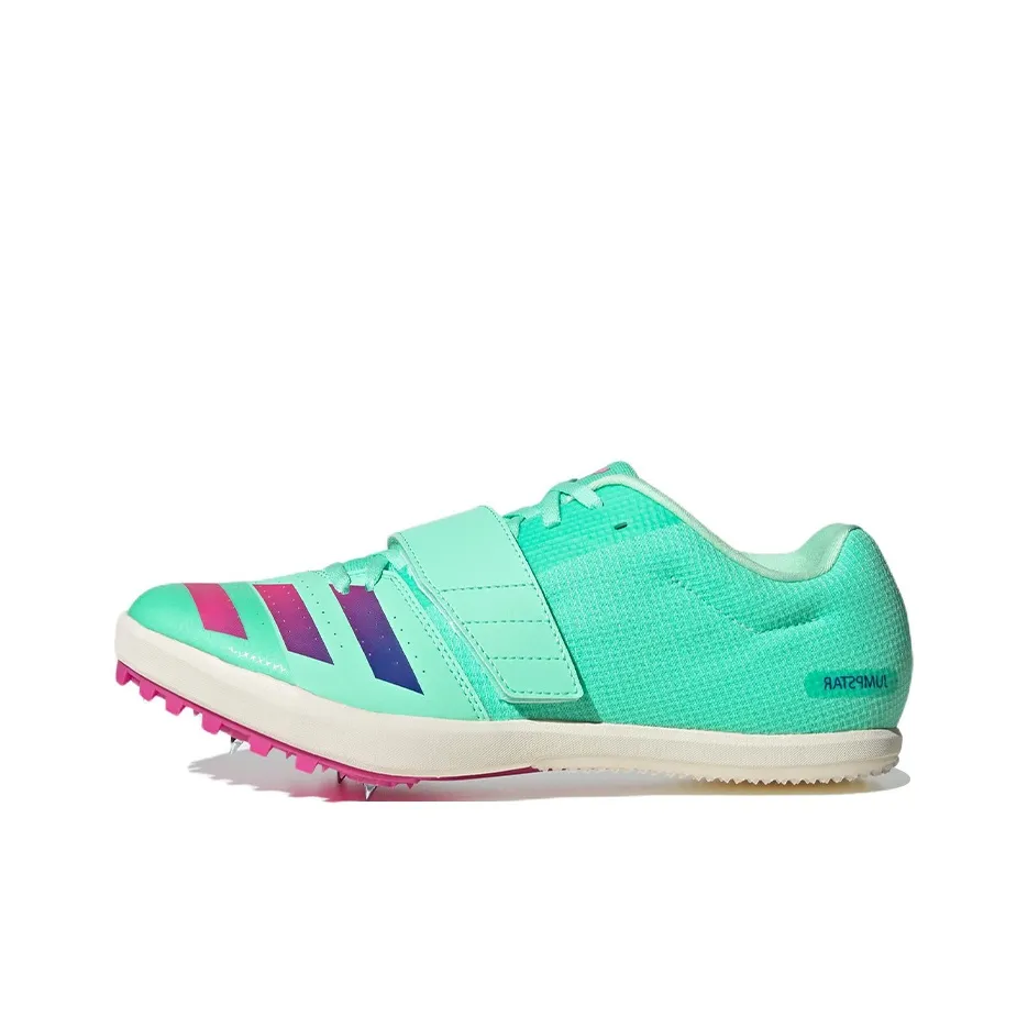 Adidas JUMPSTAR Противоскользящий Устойчивый к истиранию Легкий Низкий Топ Тренировочные Беговые кроссовки Мужские Зеленый Красный