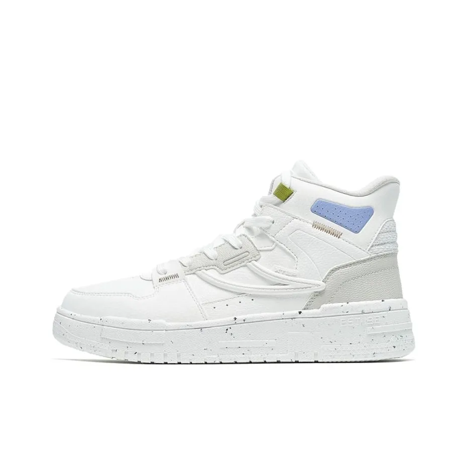 XTEP Clover Белый Высокий Топ Скейтборд Кроссовки Женские Чайный Белый