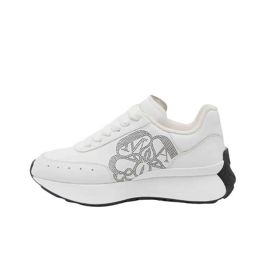 Alexander McQueen Sprint Runner White Black Women's