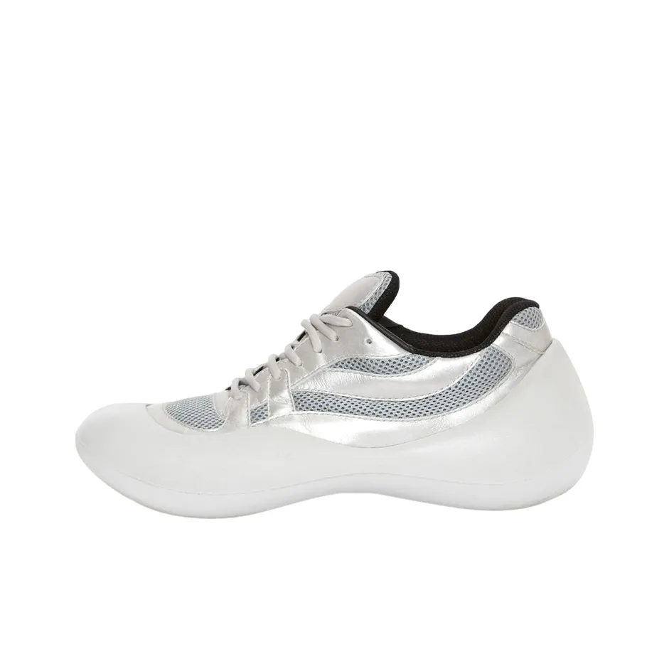 JW Anderson Bumper Shock Absorbers Low Top Sports Casual Shoes Women's White Silver