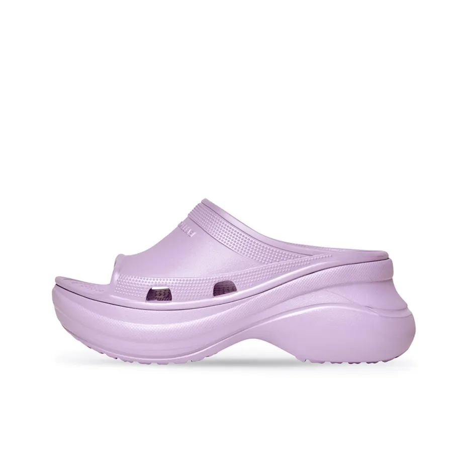 Balenciaga X Crocs Tiedye Pool Slides 'Light Purple' Women's