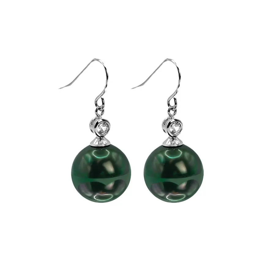 Sanpowa Copper Artificial Pearl Earrings Women's