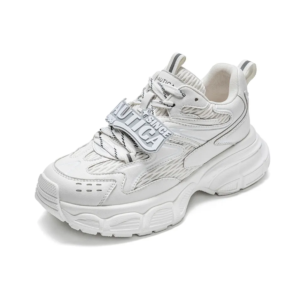 NAUTICA Breathable Lightweight Height Increasing Low Top Chunky Sneakers Women's