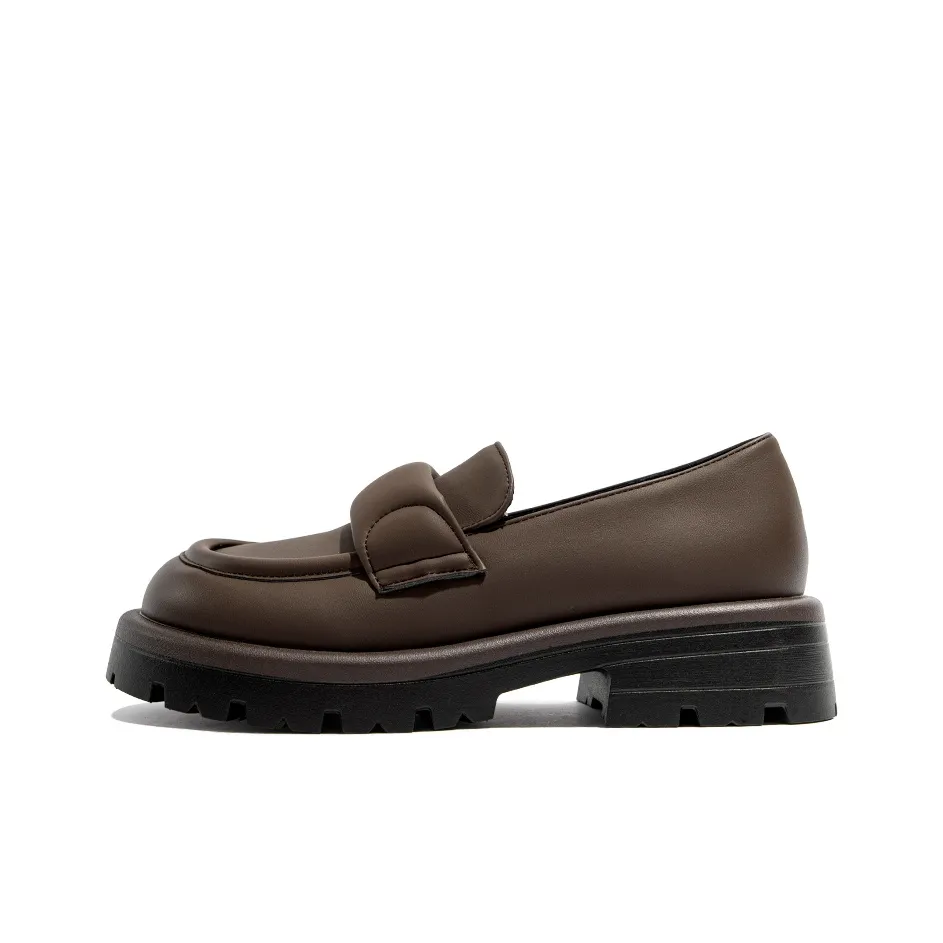 TUOPIN Loafers 4cm Women's Brown