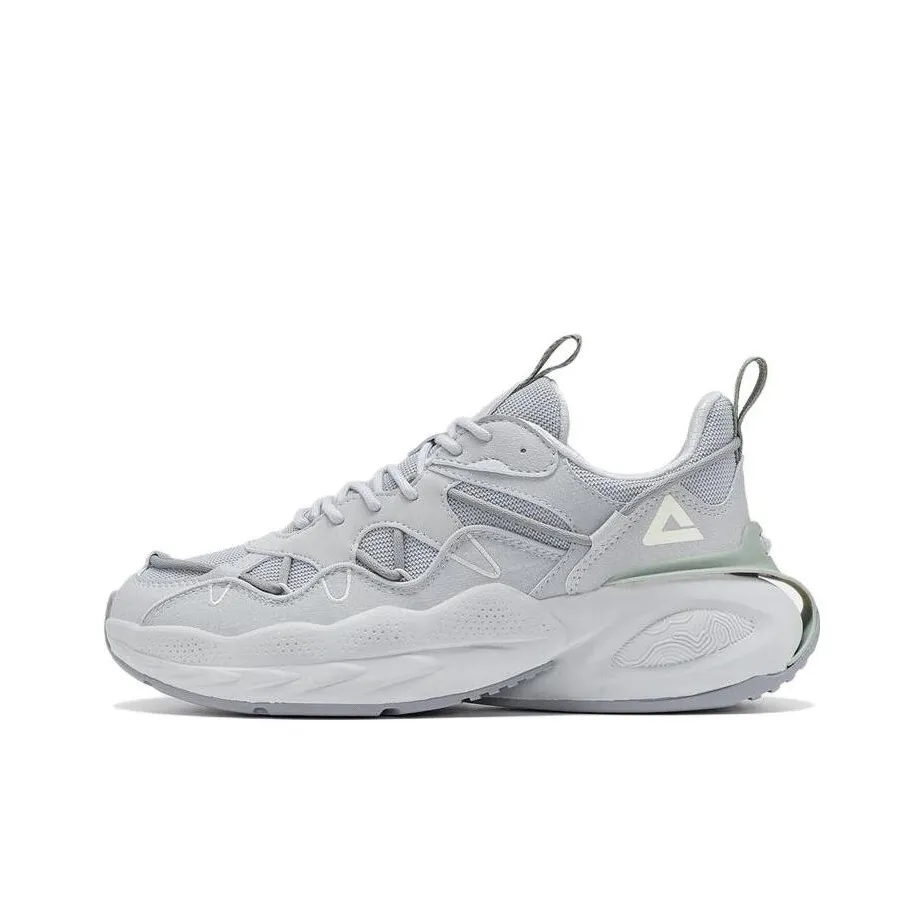 PEAK Attitude Extreme Series Амортизаторы Slip-resistant устойчивые к истиранию Низкий топ Спортивная повседневная обувь Ледяной серый