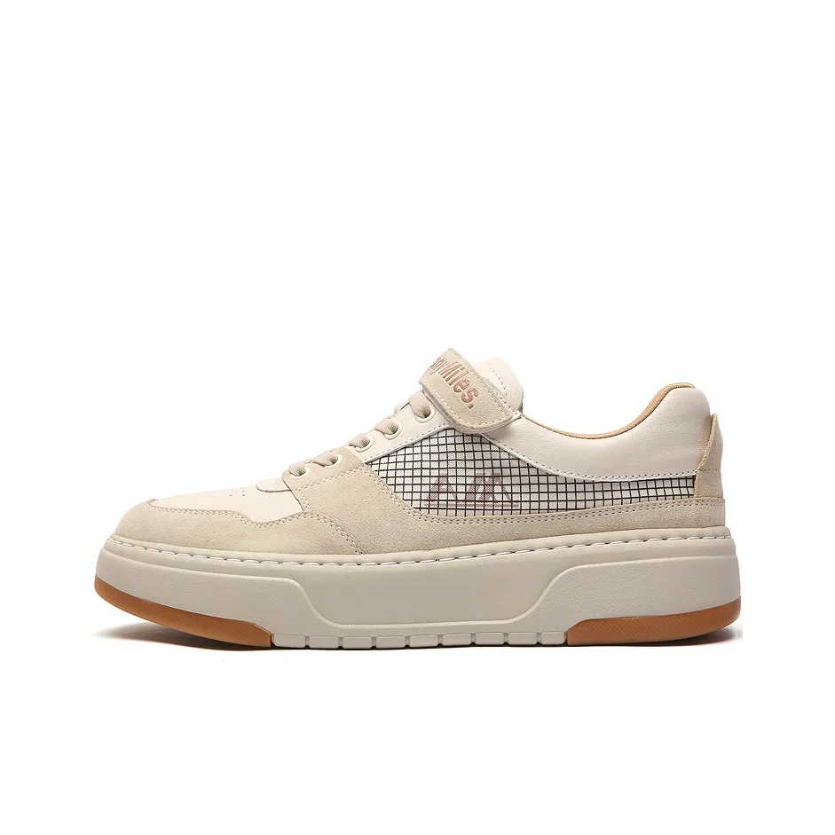 Anthony Miles Skateboard Shoes Men's Low Top Ecru