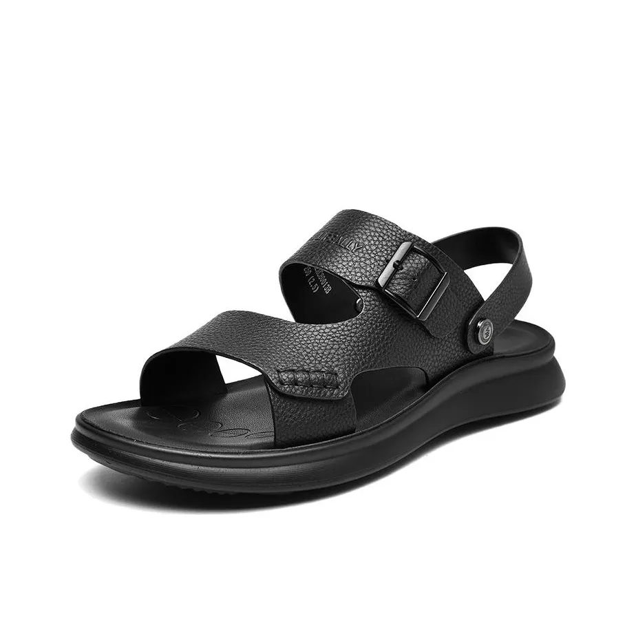 HLA Beach Sandals Men's Black/Brown
