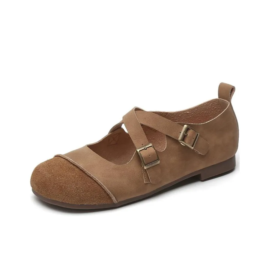 KEKAFU Туфли Mary Jane с плоской подошвой 1,5 см женские