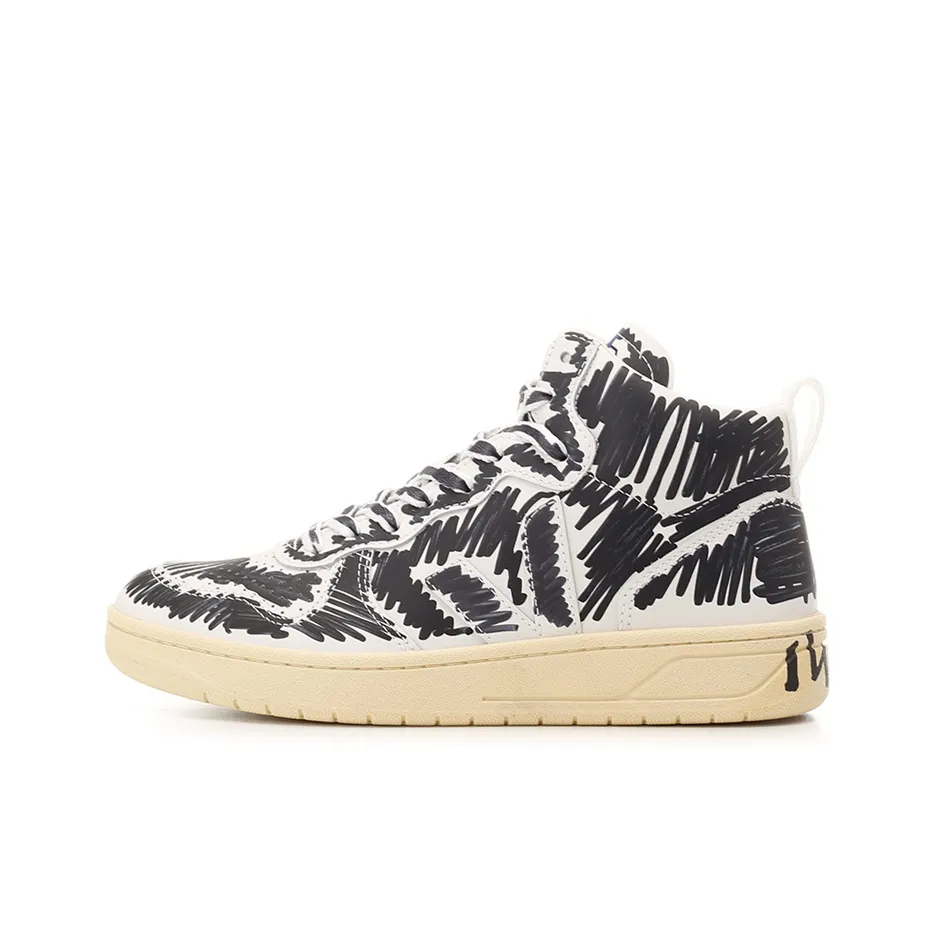 VEJA x MARNI V 15 Stylish Skateboarding Shoes Women's Black White