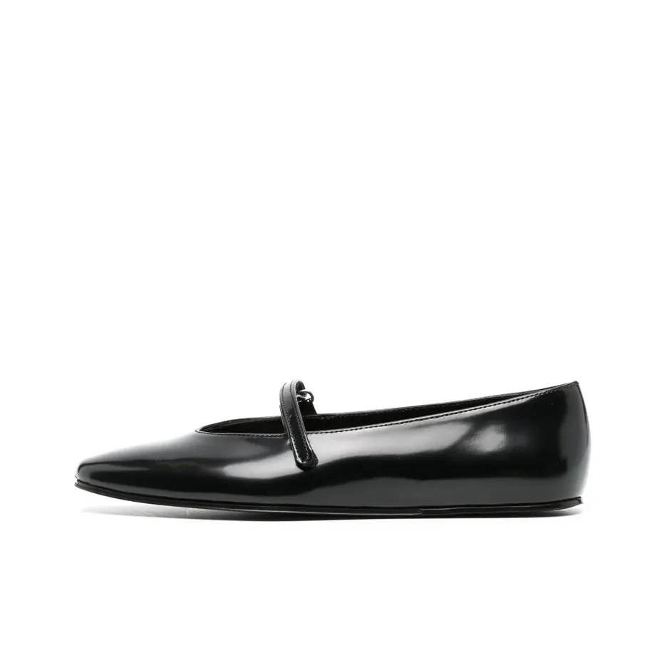 By Far Molly Leather Ballet Pumps