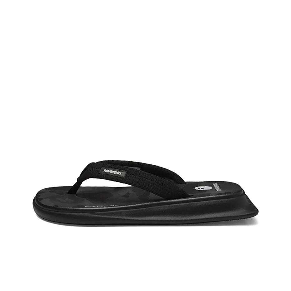 BAPE A BATHING APE Havaianas Tradi Zori Black Camo