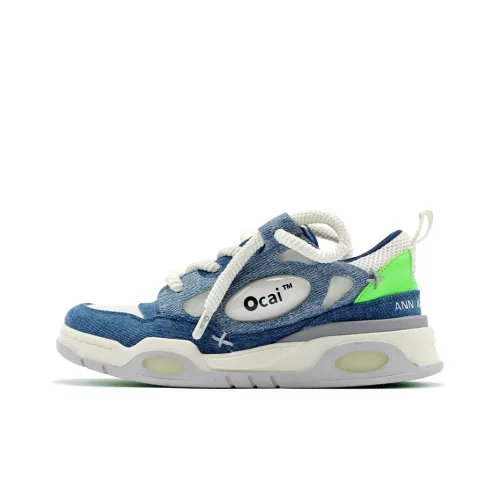 Ocai Кроссовки для скейтбординга Low Top Синий деним Унисекс
