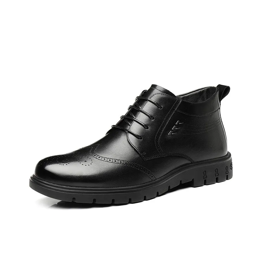 QIAONAI Обувь Высокий Топ Черная Мужская