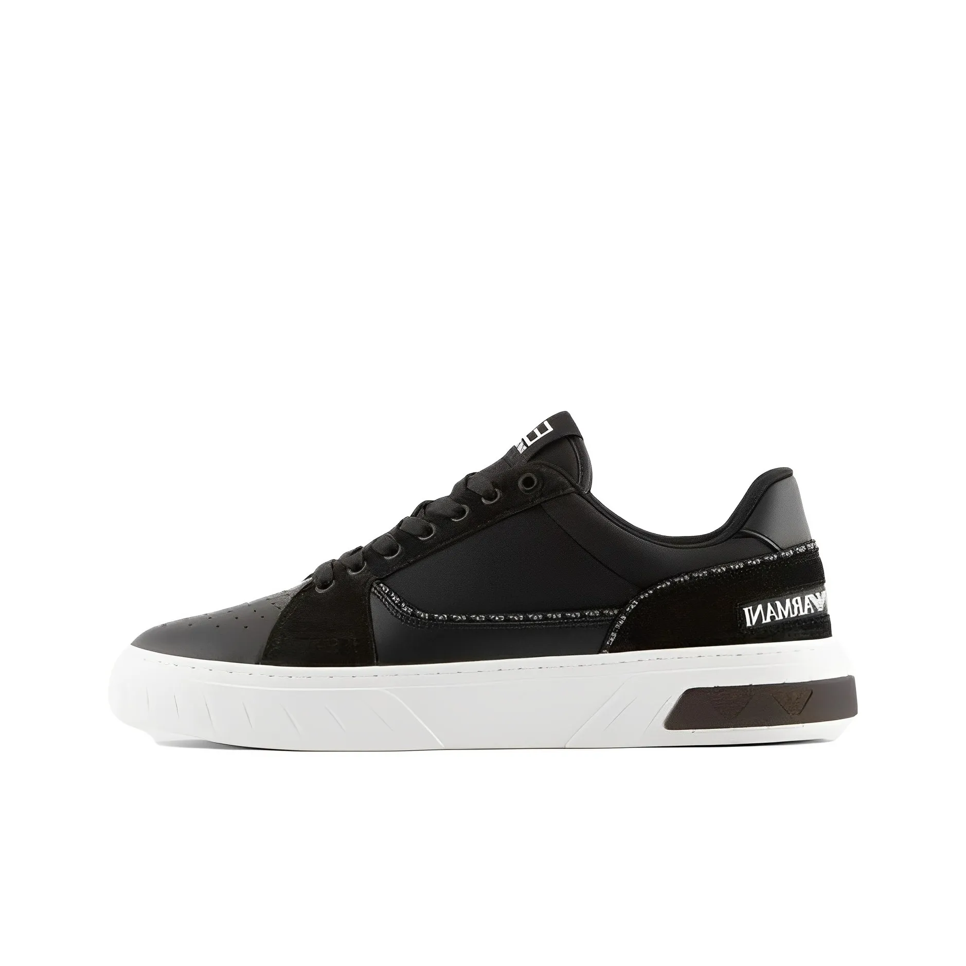 Ea7 EMPORIO ARMANI Lace-up Leather Sneakers