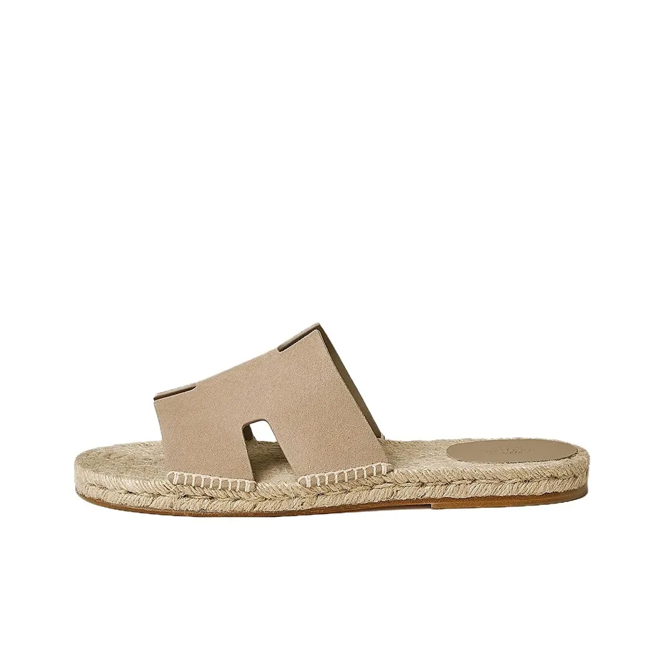 HERMES Antigua Stylish Sandal Men's Beige