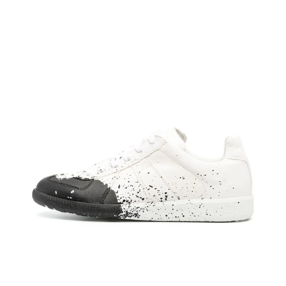Maison Margiela Low-Top Stylish Skateboarding Baldinini Shoes Women's White Black