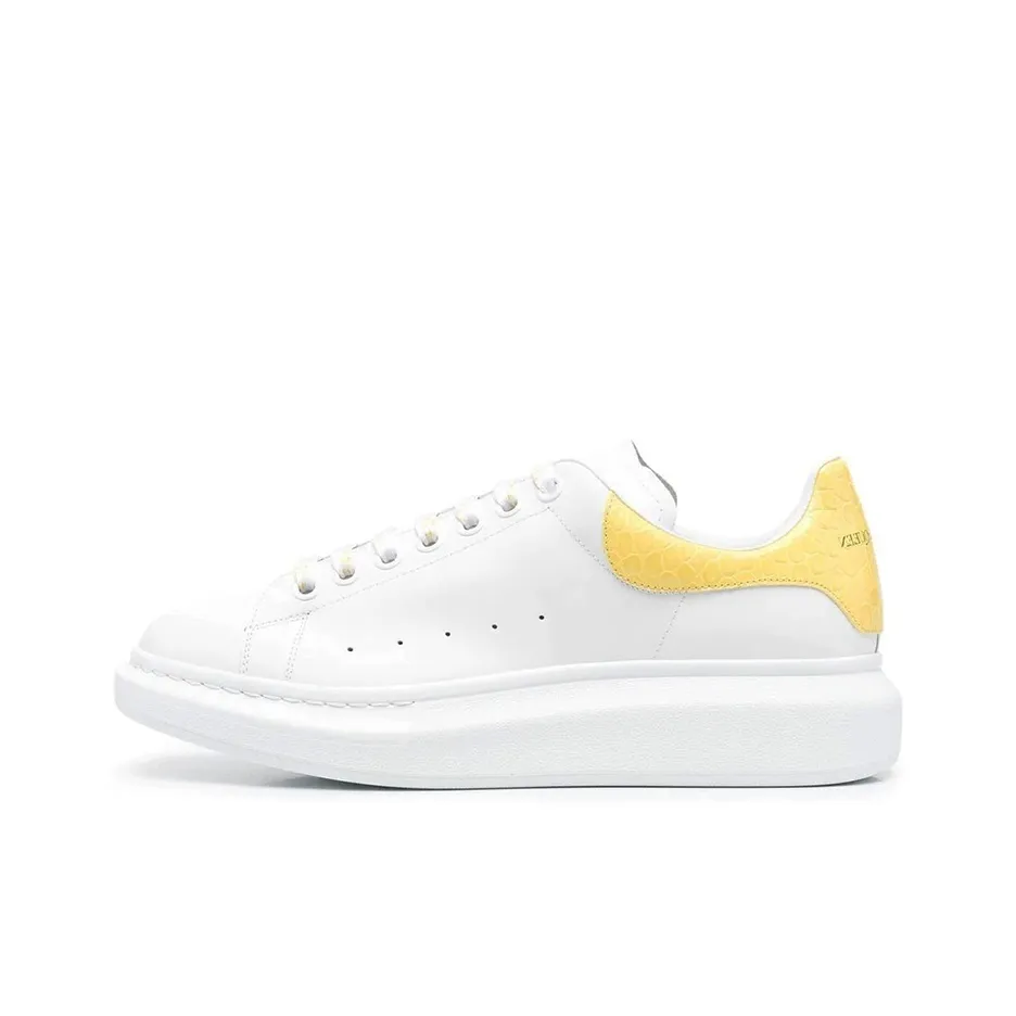 Alexander McQueen Oversized Sneaker 'White Yellow Crocodile'